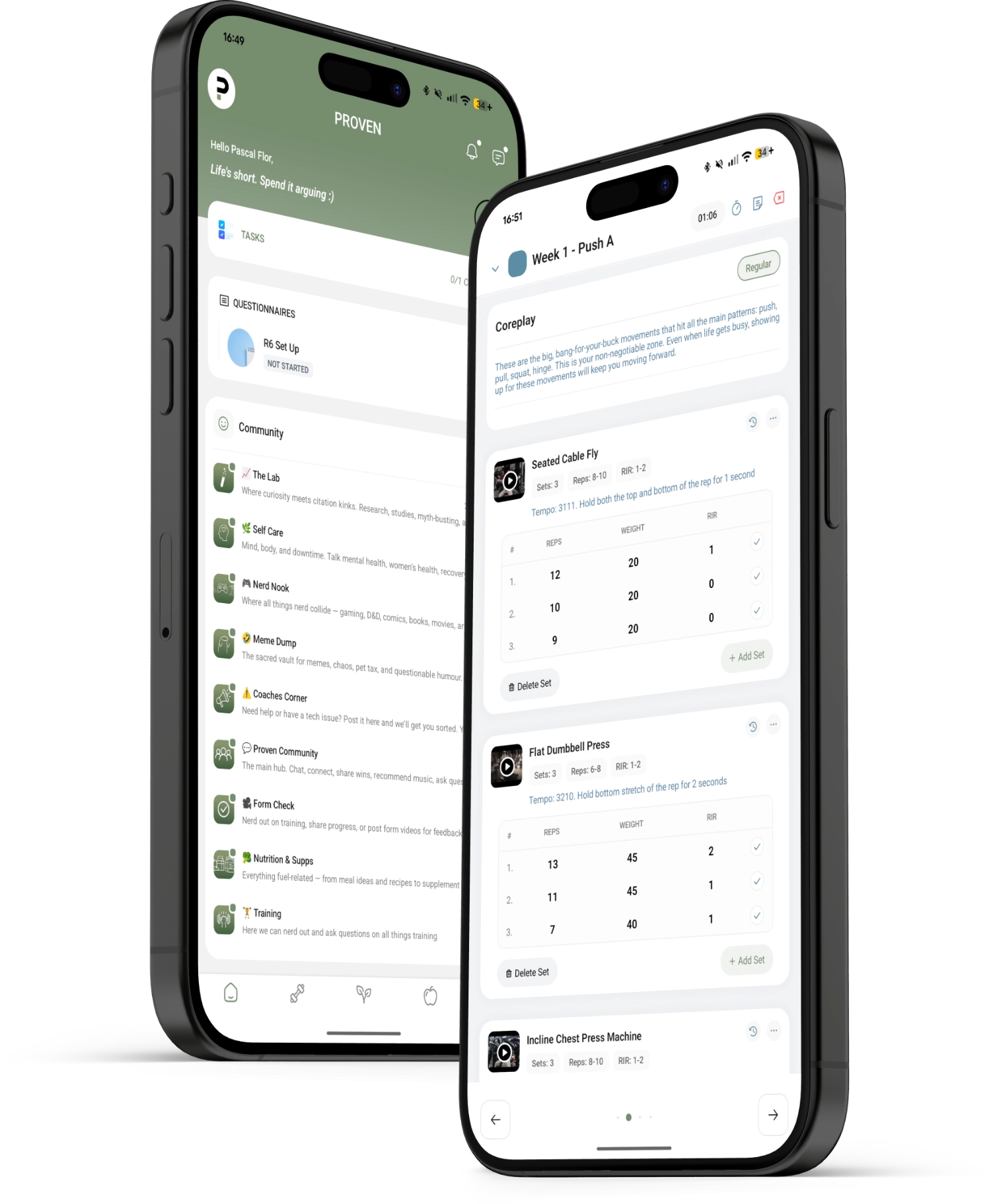 Proven app on iPhone